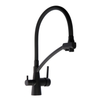 Смеситель для кухни Accoona A5179TT-13, однорычажный, гибкий излив, выход на питьевую, серый Смеситель для кухни Accoona A5179TT-13, однорычажный, гибкий излив, выход на питьевую, серый