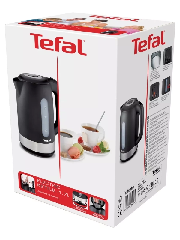 Электрический чайник KO330830 Snow, черный, 2400 Вт, 1,7 л