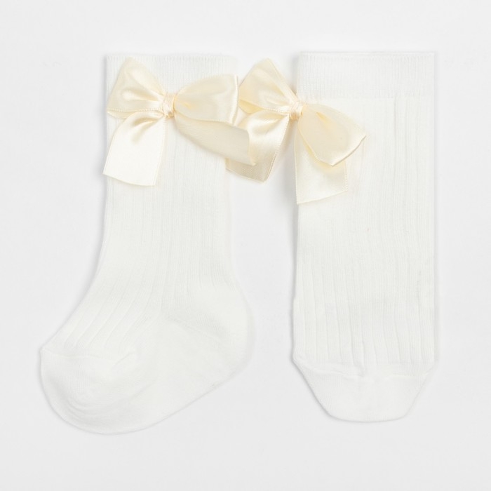 Гольфы Крошка Я &laquo;Бантик&raquo; 12-14 см, цвет белый