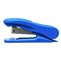 Степлер № 10, до 18 листов, Attomex, встроенный антистеплер, синий