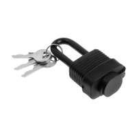 Замок навесной LOCKLAND, 30 мм, влагозащищенный, длинная дужка, 2 ключа, цвет черный Замок навесной LOCKLAND, 30 мм, влагозащищенный, длинная дужка, 2 ключа, цвет черный