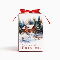 Коробка подарочная новогодняя складная &laquo;Счастливого Нового года&raquo;, 12 х 18 х 12 см, Новый год