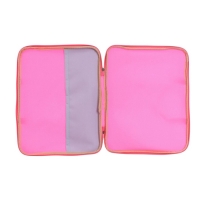 Папка с ручками текстильная А4, 360 х 270 х 20 мм, внутренний карман Calligrata, "Офис" 1Ш421, розовая