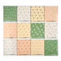 Тетради предметные, 48 л., набор из 12 шт., блок №1, Flowers