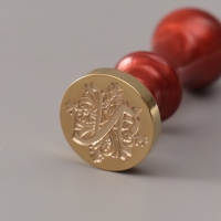 Печать для сургуча с пластиковой ручкой "Буква N на вензеле" 2,5х2,5х6,3 см