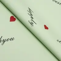 Пленка для цветов матовая, &laquo;Пожелания&raquo;, 58&times;58 см, зелёный