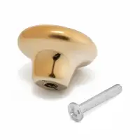 Ручка-кнопка CAPPIO, d=33 мм, цвет золото