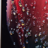 Картина акрил "Тюльпан с каплями росы" 60х39,5 см