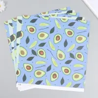 Бумага для скрапбукинга двусторонняя "Авокадо" плотность 180 гр 30,5х32 см