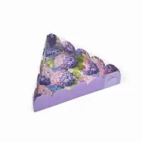 Коробка для кондитерских изделий с пластиковой крышкой &laquo;Гортензия&raquo;, 18 х 3 см