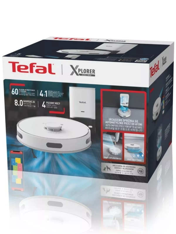 Робот-пылесос X-Plorer Serie 75 S+ RG8597WH, до 2 ч работы