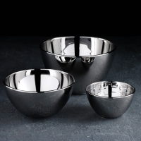 Набор салатников, 3 предмета: 250 мл, 800 мл, 1,75 л, цвет серебряный Набор салатников, 3 предмета: 250 мл, 800 мл, 1,75 л, цвет серебряный