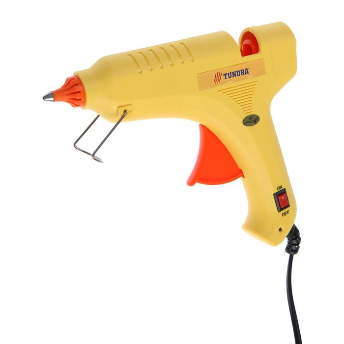 Клеевой пистолет ТУНДРА, 80 Вт, 220 В, выключатель, индикатор, антикапля, шнур 1.3 м, 11 мм Клеевой пистолет ТУНДРА, 80 Вт, 220 В, выключатель, индикатор, антикапля, шнур 1.3 м, 11 мм