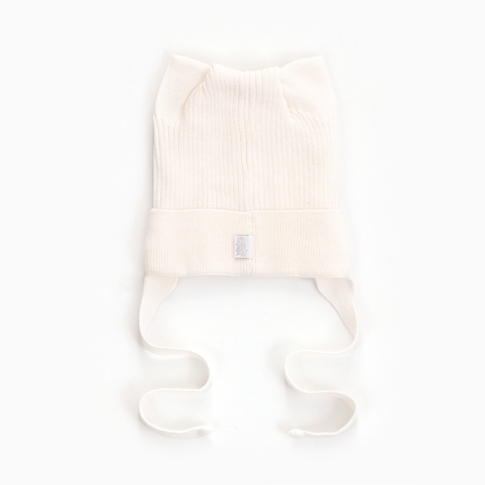 Шапка детская, цвет молочный, размер 46-48