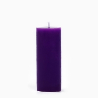 Новогодняя свеча-столбик интерьерная &laquo;Новый год: Пусть все сбудется&raquo;, лаванда , 3 x 7,5 см