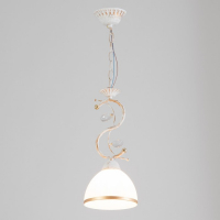 Светильник BayerLux 59301/1 E27 40Вт белый с золотой патиной 15,5х15,5х32 см