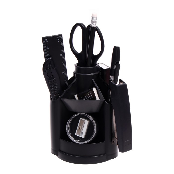 Канцелярский набор 11 предметов, STAFF Канцелярский набор 11 предметов, STAFF "Минидеск", вращающийся