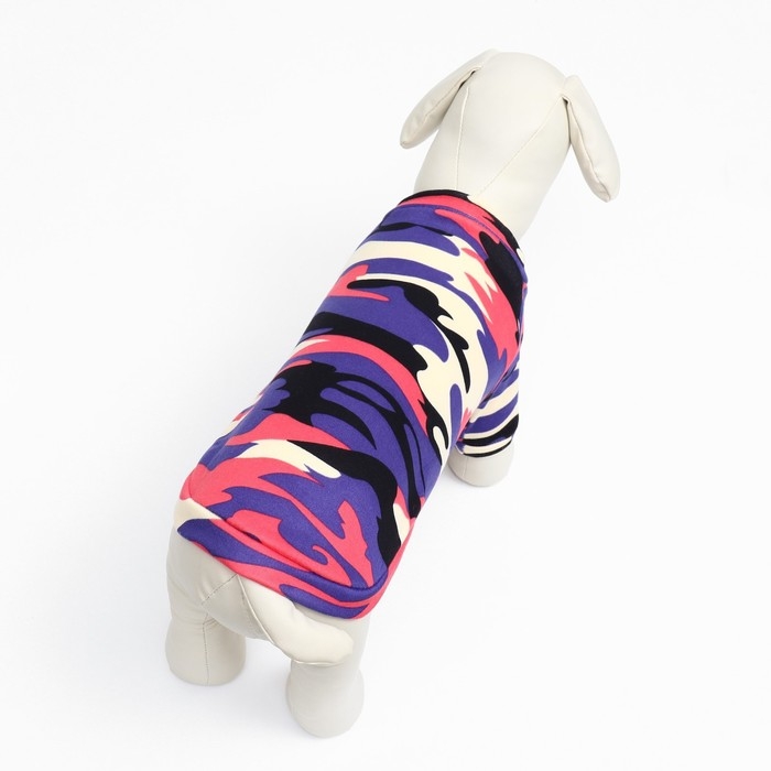 Толстовка Толстовка "Камуфляж", размер XS (ДС 20, ОШ 20, ОГ 30 см), фиолетовый