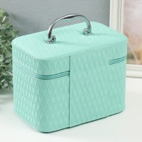 Шкатулка кожзам с зеркалом "Сердца. Мята" набор 3 шт 21х13,5х13;18,5х10,5х10;16,5х15х23 см Шкатулка кожзам с зеркалом "Сердца. Мята" набор 3 шт 21х13,5х13;18,5х10,5х10;16,5х15х23 см