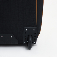 Чемодан малый 37 л (S) с сумкой, отдел на молнии, с расширением, цвет чёрный