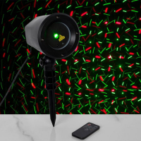 Световой прибор &laquo;Точки&raquo;, IP65, пульт ДУ, свечение красное/зелёное, 12 В