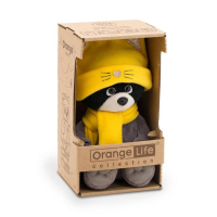 Мягкая игрушка &laquo;Енотик Дэнни&raquo; в шапке котёнка 20 см