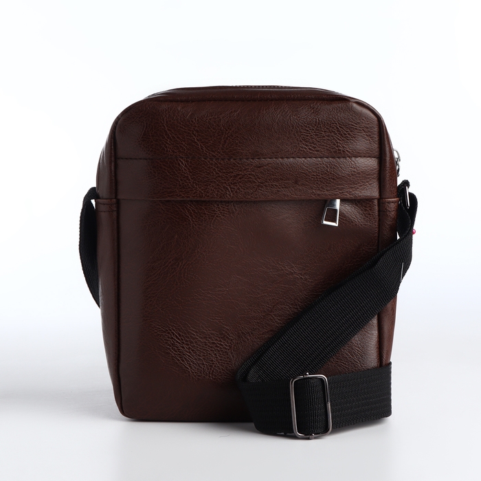 Сумка мужская на молнии, цвет коричневый Сумка мужская на молнии, цвет коричневый