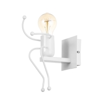 Бра "Человечек" E27 40Вт белый 11х20х17 см Бра "Человечек" E27 40Вт белый 11х20х17 см