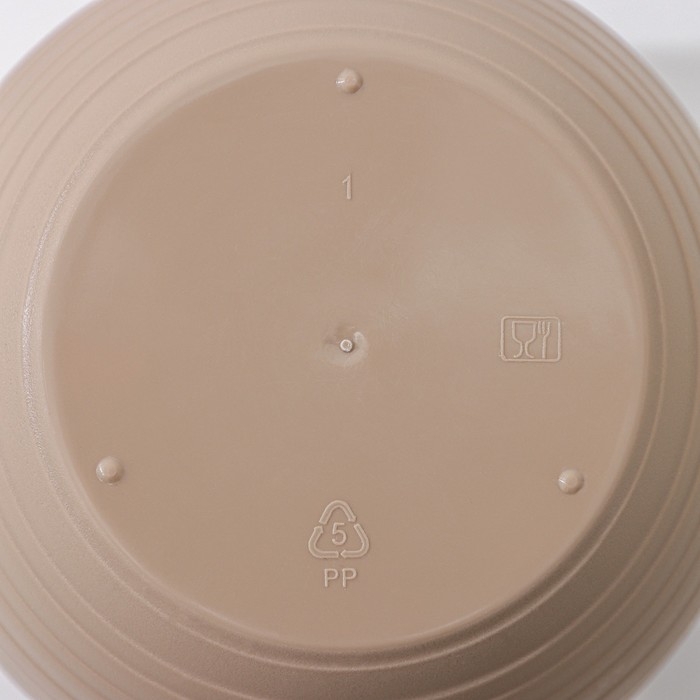 Горшок &laquo;Дуэт&raquo;, 500 мл, цвет кофе с молоком