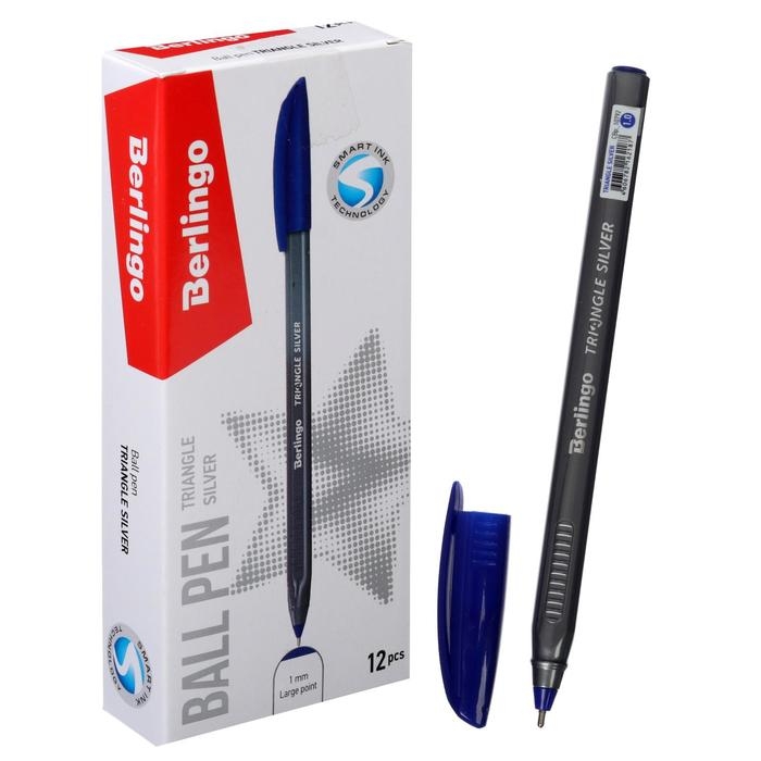 Ручка шариковая 1.0 мм, Triangle Silver, чернила синие, трёхгранная Ручка шариковая 1.0 мм, Triangle Silver, чернила синие, трёхгранная