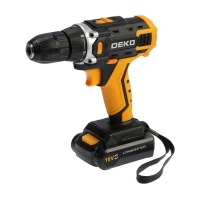 Дрель-шуруповерт DEKO Banger 16V, 16 В, 2х1.5 Ач, кейс + набор инструментов 63 предмета Дрель-шуруповерт DEKO Banger 16V, 16 В, 2х1.5 Ач, кейс + набор инструментов 63 предмета