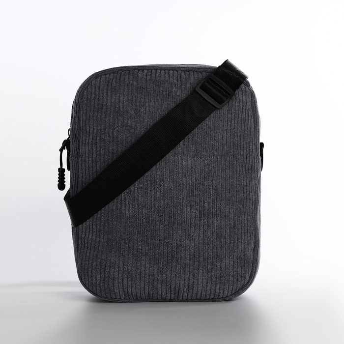 Сумка молодёжная на молнии, цвет серый Сумка молодёжная на молнии, цвет серый