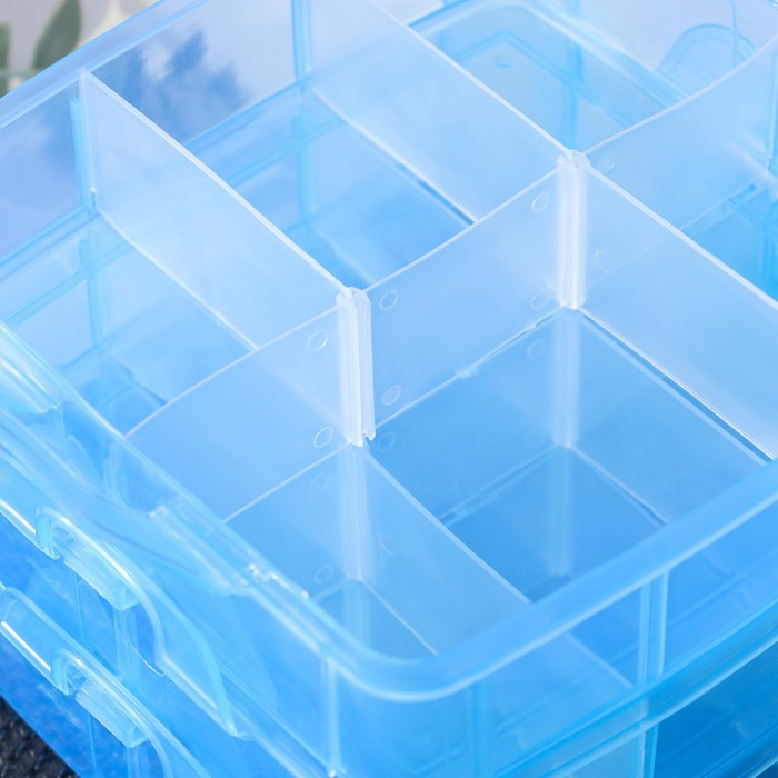 Органайзер для мелочей Доляна, 3 яруса, 18 ячеек, 15&times;15&times;12 см, цвет МИКС