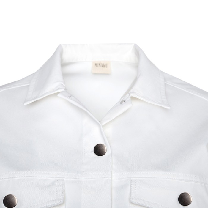 Жакет женский MINAKU: Casual Collection цвет белый, р-р 42 Жакет женский MINAKU: Casual Collection цвет белый, р-р 42