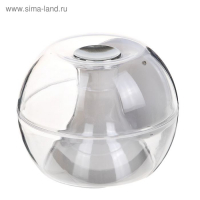 Будильник Luazon LB-06, 7 цветов дисплея, 6 мелодий, прозрачный