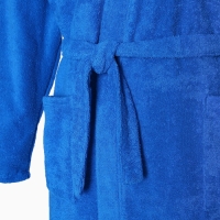 Халат махровый Экономь и Я мужской, размер 56-58, цвет синий, 100% хлопок с AIRO, 320 г/м2 Халат махровый Экономь и Я мужской, размер 56-58, цвет синий, 100% хлопок с AIRO, 320 г/м2