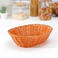 Корзинка для подачи Доляна &laquo;Капучино&raquo;, 25&times;18&times;6,5 см, цвет коричневый