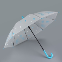 Зонт - трость полуавтоматический &laquo;Мелкие зонтики&raquo;, 8 спиц, R = 45/55 см, D = 110 см, рисунок МИКС
