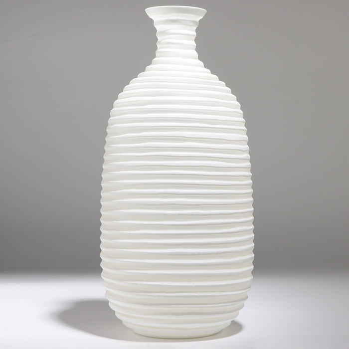 Ваза для цветов &laquo;Аркадия&raquo; из стекла, белая 39,5 х 19 х 19 см