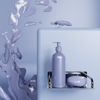 Мыльница настенная, 14,5&times;11,5&times;5 см, сталь