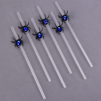 Трубочки для коктейля &laquo;Паук&raquo;, в наборе 6 шт., цвета МИКС