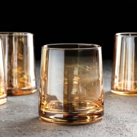 Набор для напитков из стекла &laquo;Эко&raquo;, 7 предметов: графин 1 л, 10&times;24,5, 6 стаканов 250 мл, цвет золотой