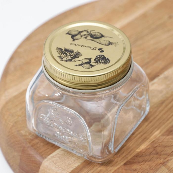 Банка для сыпучих продуктов стеклянная &laquo;Хоммейд&raquo;, 300 мл, с металлической крышкой