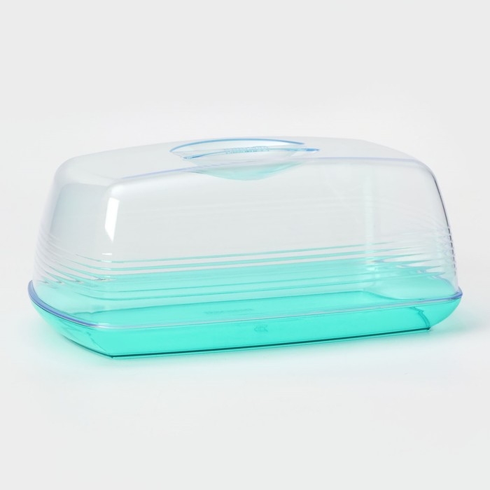 Хлебница «Fresh», 23,5×14×10 см, цвет мятный-полупрозрачный Хлебница «Fresh», 23,5×14×10 см, цвет мятный-полупрозрачный