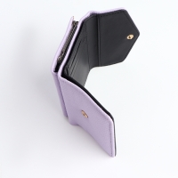 Кошелёк женский на кнопке, цвет сиреневый Кошелёк женский на кнопке, цвет сиреневый