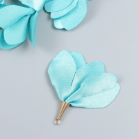 Декор для творчества текстиль "Бутон, цвет воды" набор 6 шт 6 см Декор для творчества текстиль "Бутон, цвет воды" набор 6 шт 6 см