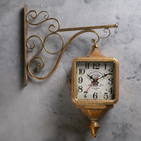 Часы настенные двусторонние, на подвесе "Уличный фонарь", плавный ход, 40 х 31 см Часы настенные двусторонние, на подвесе "Уличный фонарь", плавный ход, 40 х 31 см