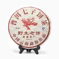 Китайский выдержанный черный чай "Шу Пуэр. Дикорастущий", 357 г, 2008 г, Юньнань, блин