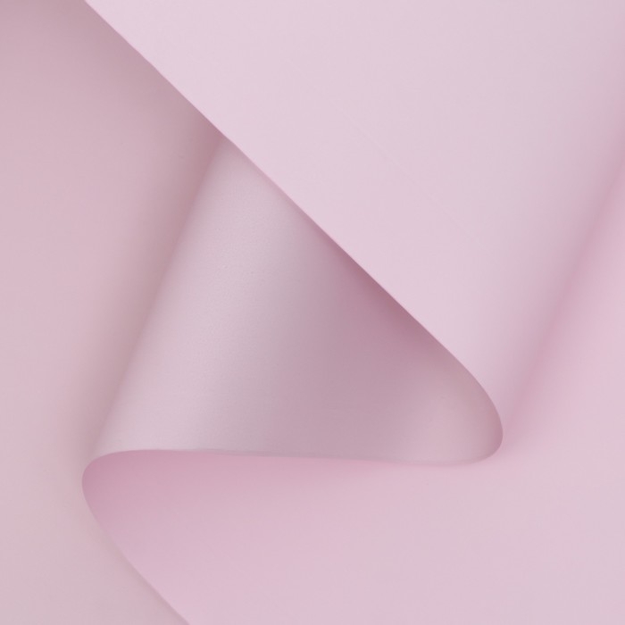 Плёнка матовая двухсторонняя , пастельная серия, 65 мкм пастельный, розовый, 0,5 x 10 м Плёнка матовая двухсторонняя , пастельная серия, 65 мкм пастельный, розовый, 0,5 x 10 м