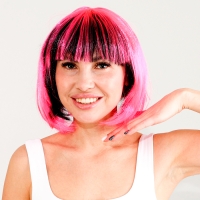 Карнавальный парик &laquo;Милашка&raquo;, цвет чёрно-розовый